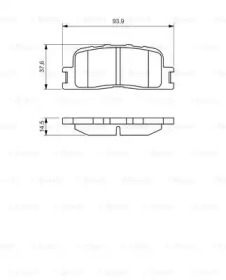 Комплект тормозных колодок (BOSCH: 0 986 494 359)