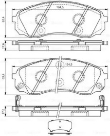 Комплект тормозных колодок (BOSCH: 0 986 494 377)