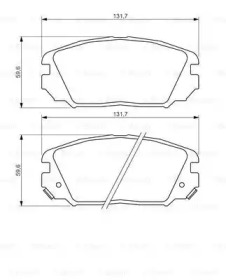 Комплект тормозных колодок (BOSCH: 0 986 494 378)