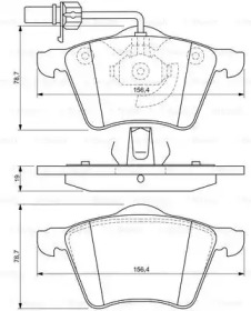 Комплект тормозных колодок (BOSCH: 0 986 494 390)