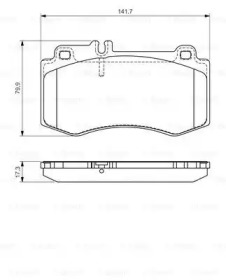 Комплект тормозных колодок (BOSCH: 0 986 494 405)