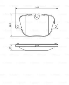 Комплект тормозных колодок (BOSCH: 0 986 494 409)