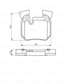 Комплект тормозных колодок (BOSCH: 0 986 494 421)