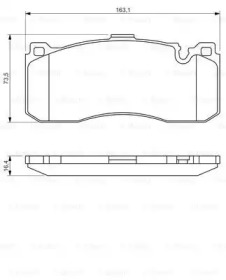 Комплект тормозных колодок (BOSCH: 0 986 494 428)