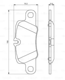 Комплект тормозных колодок (BOSCH: 0 986 494 431)