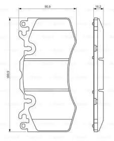 Комплект тормозных колодок (BOSCH: 0 986 494 440)