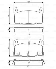 Комплект тормозных колодок (BOSCH: 0 986 494 455)