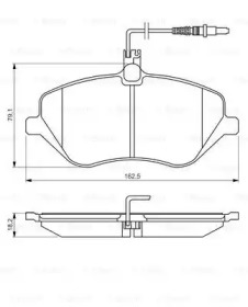 Комплект тормозных колодок (BOSCH: 0 986 494 484)