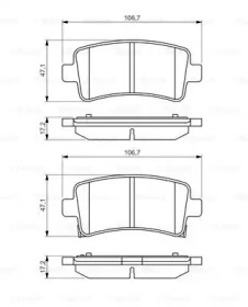 Комплект тормозных колодок (BOSCH: 0 986 494 494)