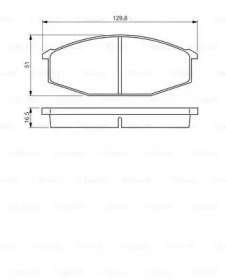 Комплект тормозных колодок (BOSCH: 0 986 494 532)