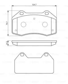 Комплект тормозных колодок (BOSCH: 0 986 494 551)