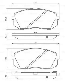 Комплект тормозных колодок (BOSCH: 0 986 494 559)