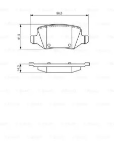 Комплект тормозных колодок (BOSCH: 0 986 494 569)