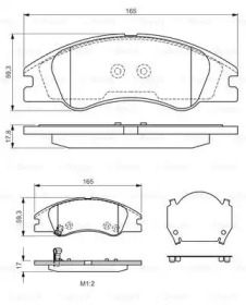 Комплект тормозных колодок (BOSCH: 0 986 494 577)