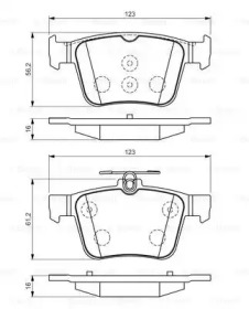 Комплект тормозных колодок (BOSCH: 0 986 494 658)