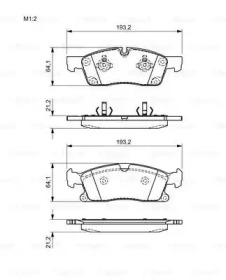 Комплект тормозных колодок (BOSCH: 0 986 494 672)