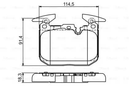 Комплект тормозных колодок (BOSCH: 0 986 494 674)