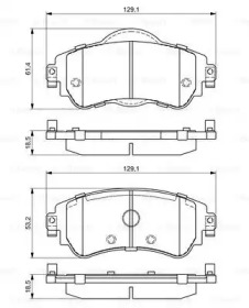 Комплект тормозных колодок (BOSCH: 0 986 494 690)