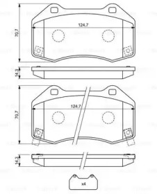 Комплект тормозных колодок (BOSCH: 0 986 494 718)