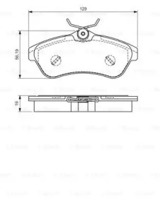 Комплект тормозных колодок (BOSCH: 0 986 495 064)