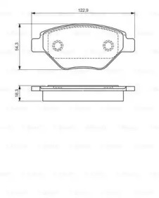 Комплект тормозных колодок (BOSCH: 0 986 495 069)