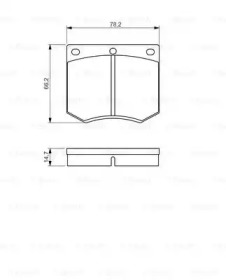 Комплект тормозных колодок (BOSCH: 0 986 495 079)