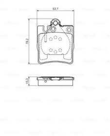 Комплект тормозных колодок (BOSCH: 0 986 495 081)