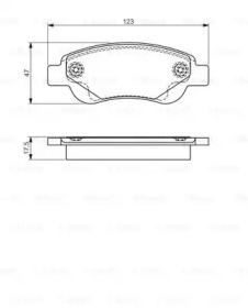 Комплект тормозных колодок (BOSCH: 0 986 495 085)