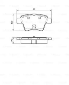 Комплект тормозных колодок (BOSCH: 0 986 495 092)