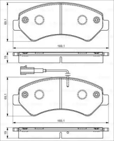 Комплект тормозных колодок (BOSCH: 0 986 495 095)