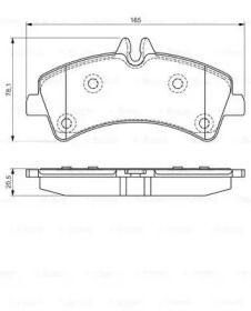 Комплект тормозных колодок (BOSCH: 0 986 495 099)