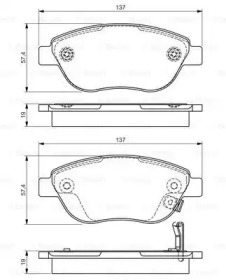 Комплект тормозных колодок (BOSCH: 0 986 495 103)