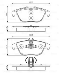 Комплект тормозных колодок (BOSCH: 0 986 495 105)