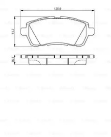 Комплект тормозных колодок (BOSCH: 0 986 495 108)