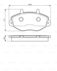 Комплект тормозных колодок (BOSCH: 0 986 495 112)