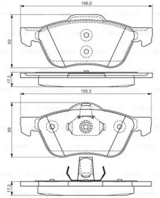 Комплект тормозных колодок (BOSCH: 0 986 495 118)