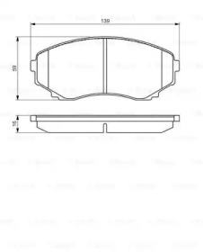 Комплект тормозных колодок (BOSCH: 0 986 495 131)