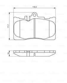 Комплект тормозных колодок (BOSCH: 0 986 495 138)