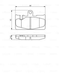 Комплект тормозных колодок (BOSCH: 0 986 495 139)