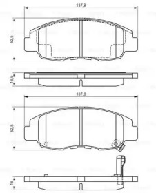 Комплект тормозных колодок (BOSCH: 0 986 495 153)