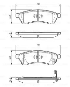 Комплект тормозных колодок (BOSCH: 0 986 495 168)