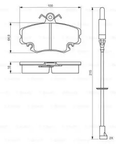 Комплект тормозных колодок (BOSCH: 0 986 495 212)