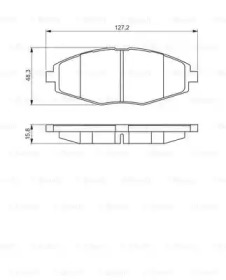 Комплект тормозных колодок (BOSCH: 0 986 495 224)