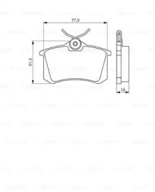 Комплект тормозных колодок (BOSCH: 0 986 495 226)