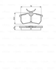 Комплект тормозных колодок (BOSCH: 0 986 495 227)