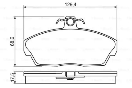 Комплект тормозных колодок (BOSCH: 0 986 495 228)