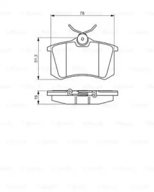 Комплект тормозных колодок (BOSCH: 0 986 495 231)