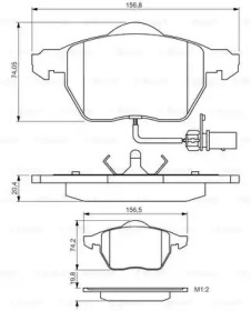 Комплект тормозных колодок (BOSCH: 0 986 495 241)