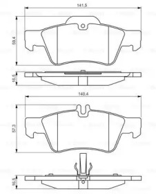 Комплект тормозных колодок (BOSCH: 0 986 495 248)