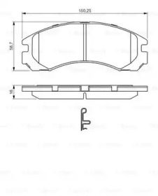 Комплект тормозных колодок (BOSCH: 0 986 495 252)